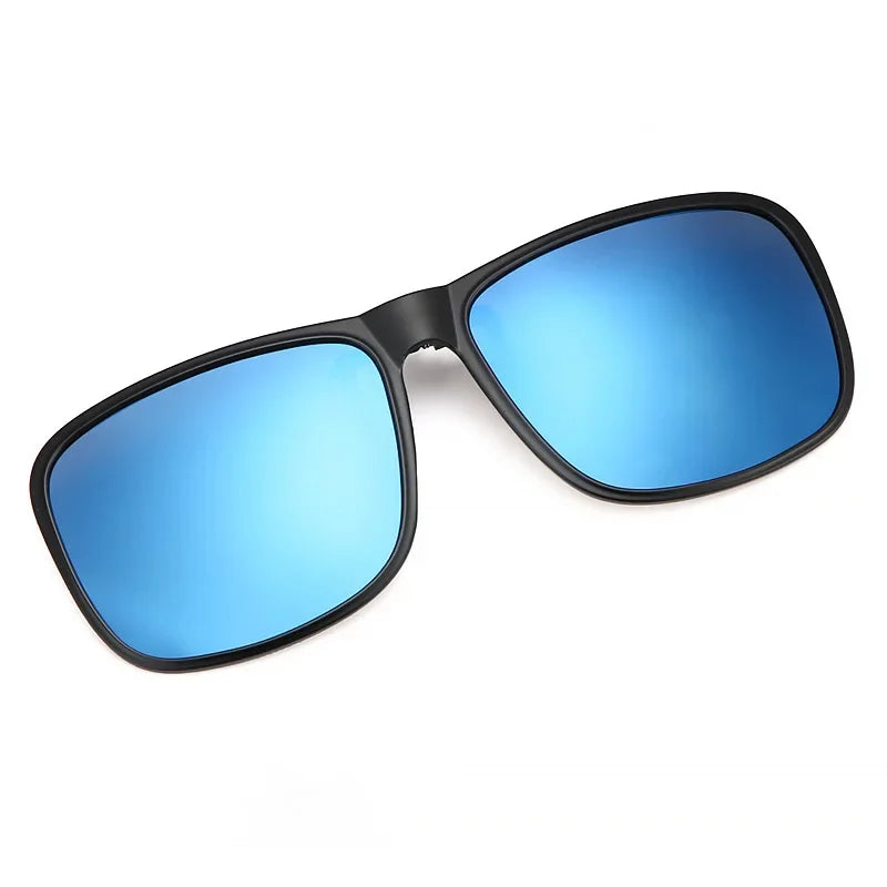 ⬛ 45% OFF! Square Polarized Clip-On Sunglasses - Flip-Up UV400 for Night Driving