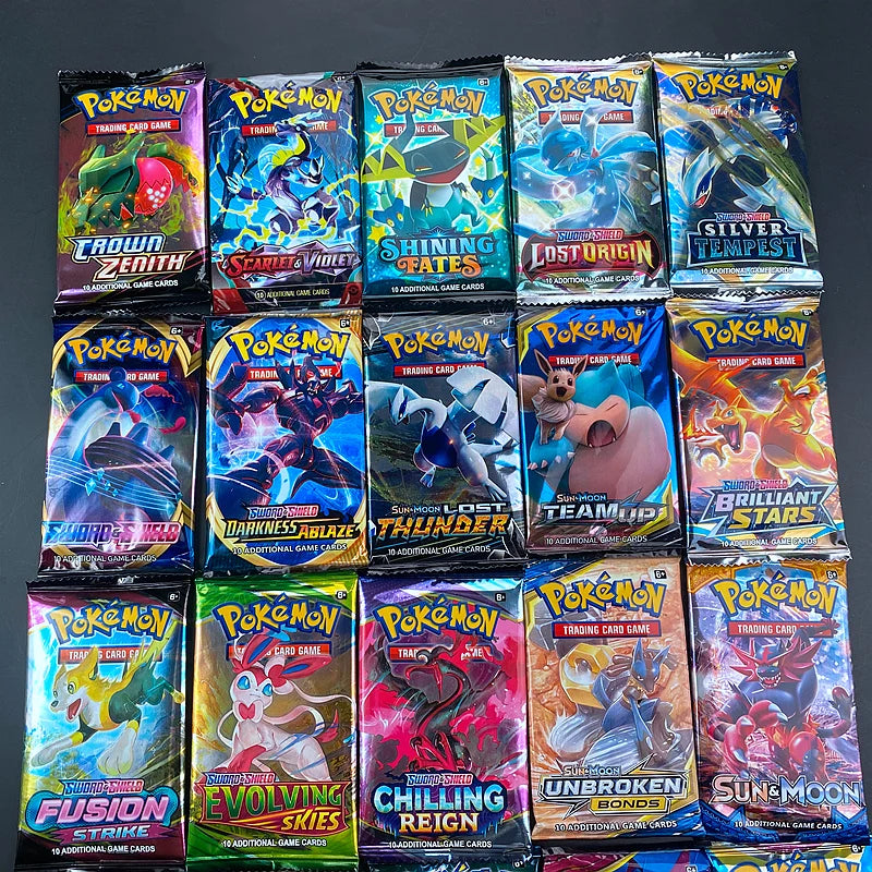 Pokemon Cards Scarlet & Violet – 40 Pcs GX VMAX EX Mega Energy Trading Card Set