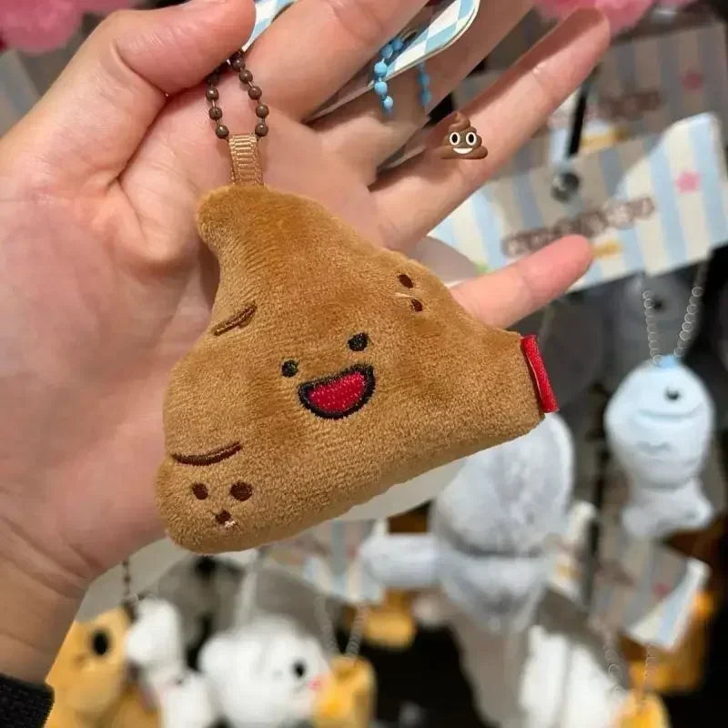 Fun Plush Keychain Toilet Series Stuffed Keychains Creative Design Small Plush Doll Bag Pendant Keyrings for Friends Gifts Keys
