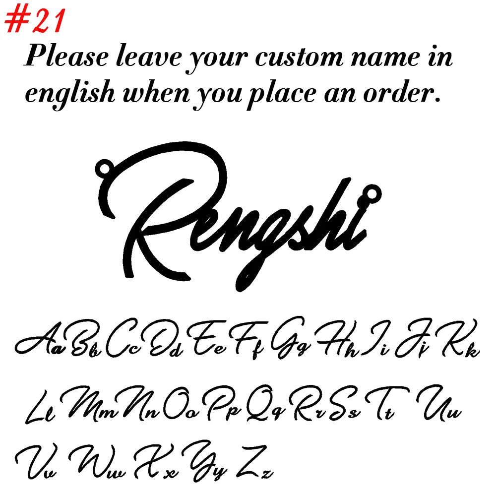 Custom Name Necklace – Personalized Cursive Pendant in Stainless Steel