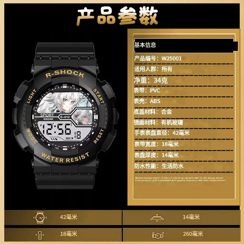The Simpsons Anime Waterproof Watch – Sports Chronograph Electronic Watch for Boys & Girls