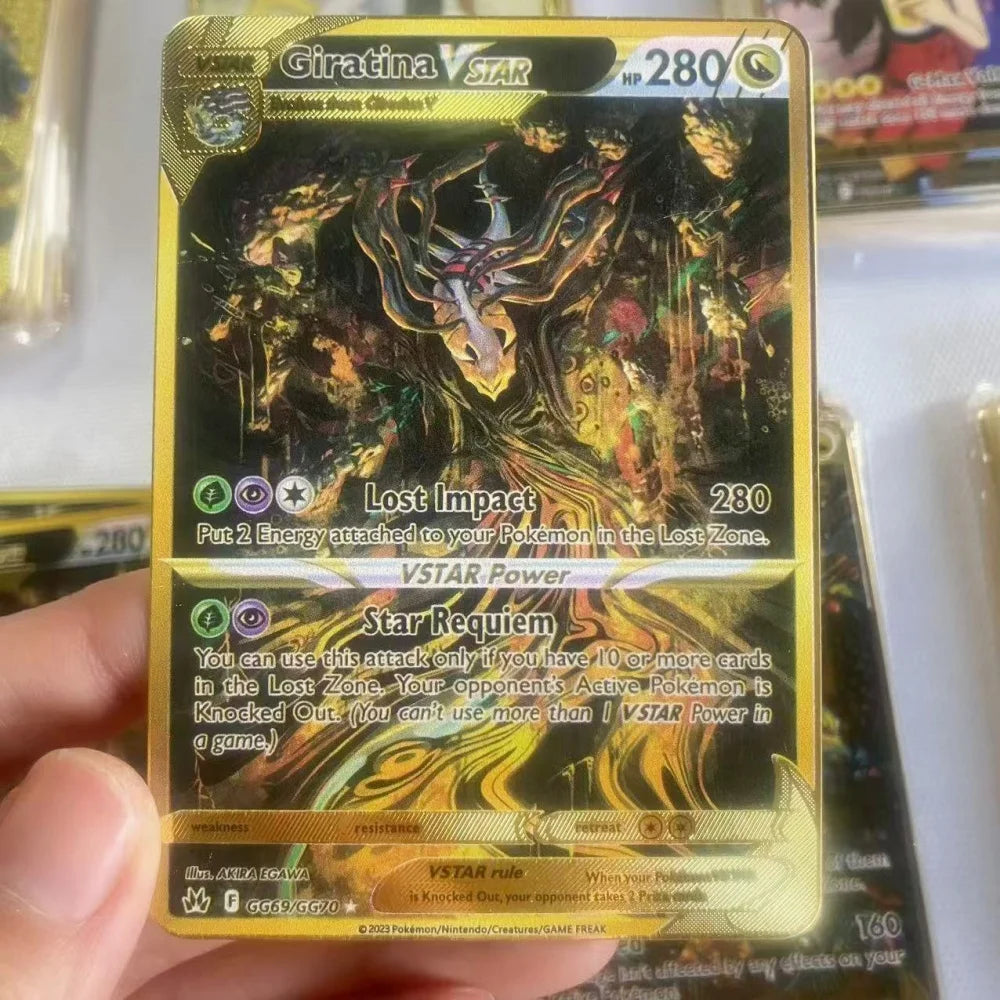 Pokemon Gold Metal Cards – Mewtwo, Pikachu GX & Charizard VMAX Collector Set
