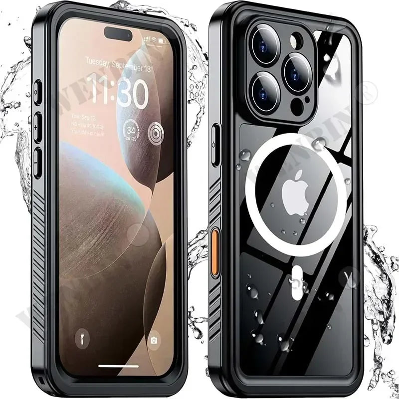 IP68 Waterproof Full Body iPhone Case – Magnetic Magsafe