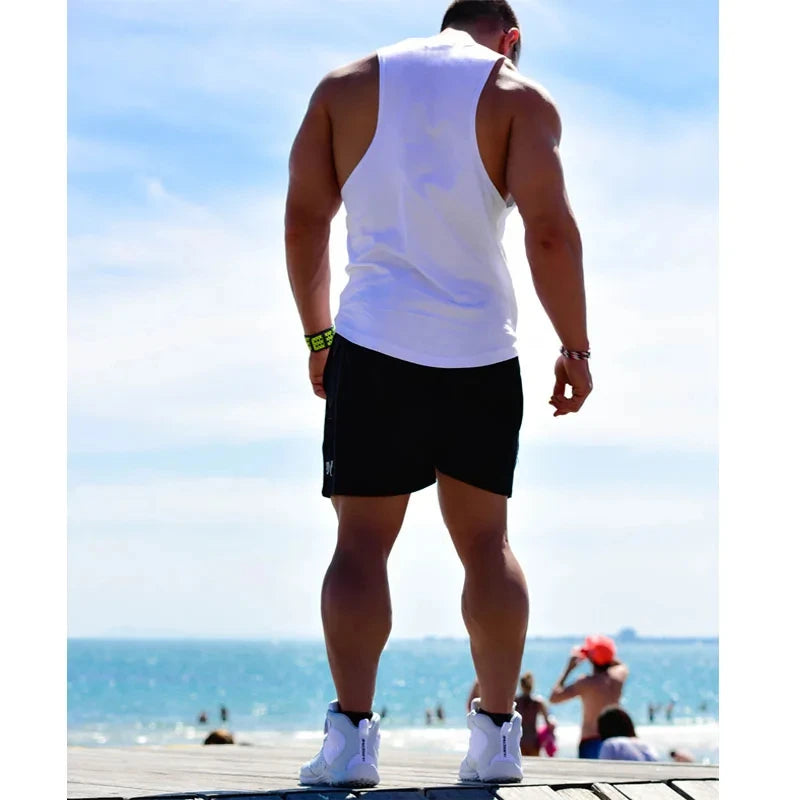 Men's Athletic Tank Top - Sleeveless Gym Workout Vest for Fitness & Training