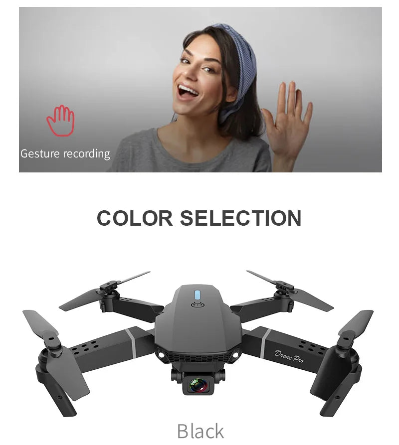 E88 Plus GPS Drone with 8K Dual Camera - 27 Min Flight, Obstacle Avoidance, 1000m Range