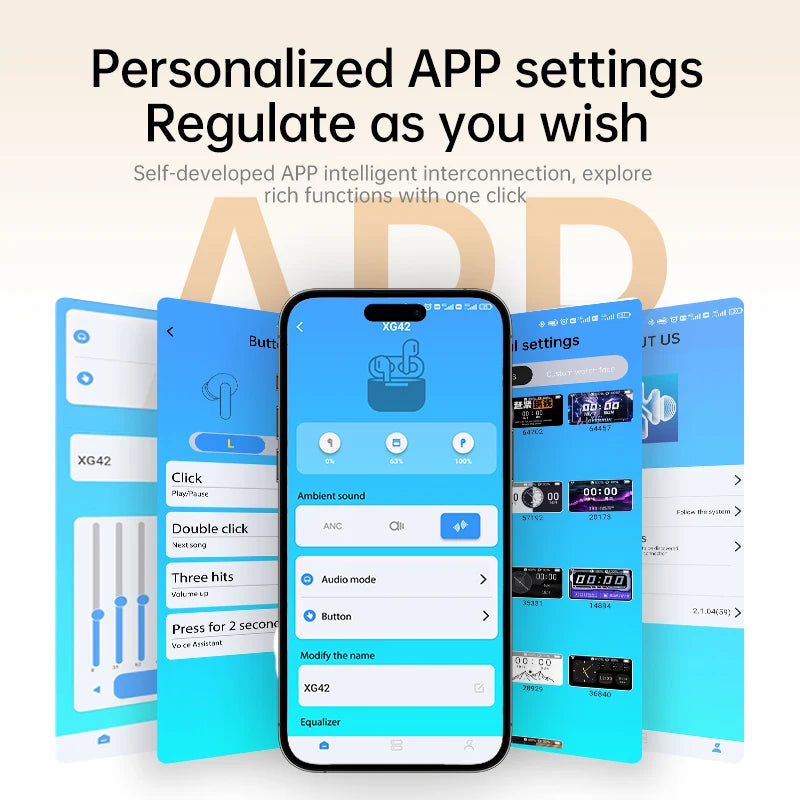 AI Translation Earbuds – True Wireless with ANC, LED Display & Wireless Charging Case