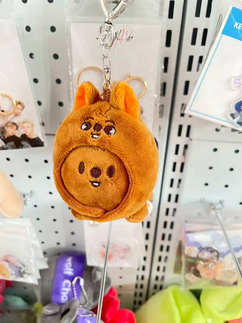 New SKZOO Plush Keychain Doll Pendant, Backpack Accessories, Magic Academy Cloak Plush Keychain Children's Toy Fan Gift