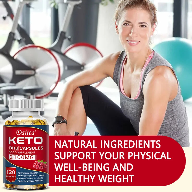 Keto BHB Capsules with Apple Cider Vinegar - Energy, Focus & Weight Management Support
