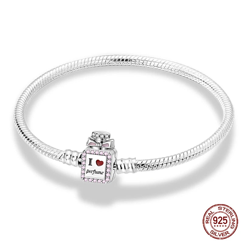 Silver Star Moon Clover Bracelet – DIY Charm Birthday Jewelry