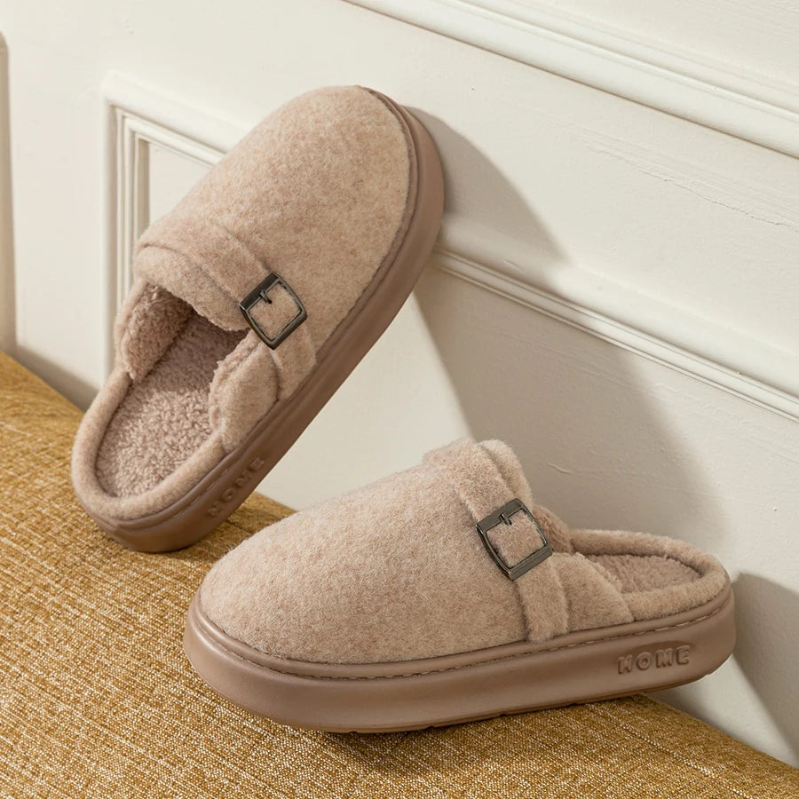 Women's Winter Slippers - Warm Non-Slip Indoor Outdoor Couple House Shoes