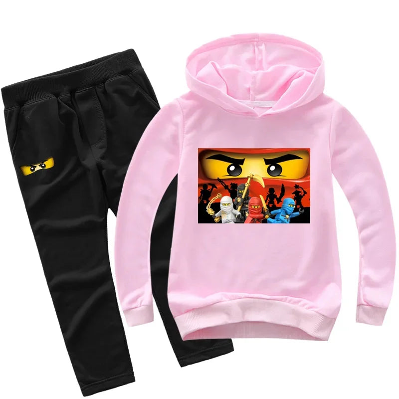 Kids Clothes Baby Boys 2-13 years Spring Autumn Children Clothing Sets Hoodies Pants 2 Pcs Set Tracksuit Anime Outwear Coat
