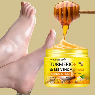 Turmeric Bee Venom Foot & Hand Cream - Cracked Skin Repair 50g