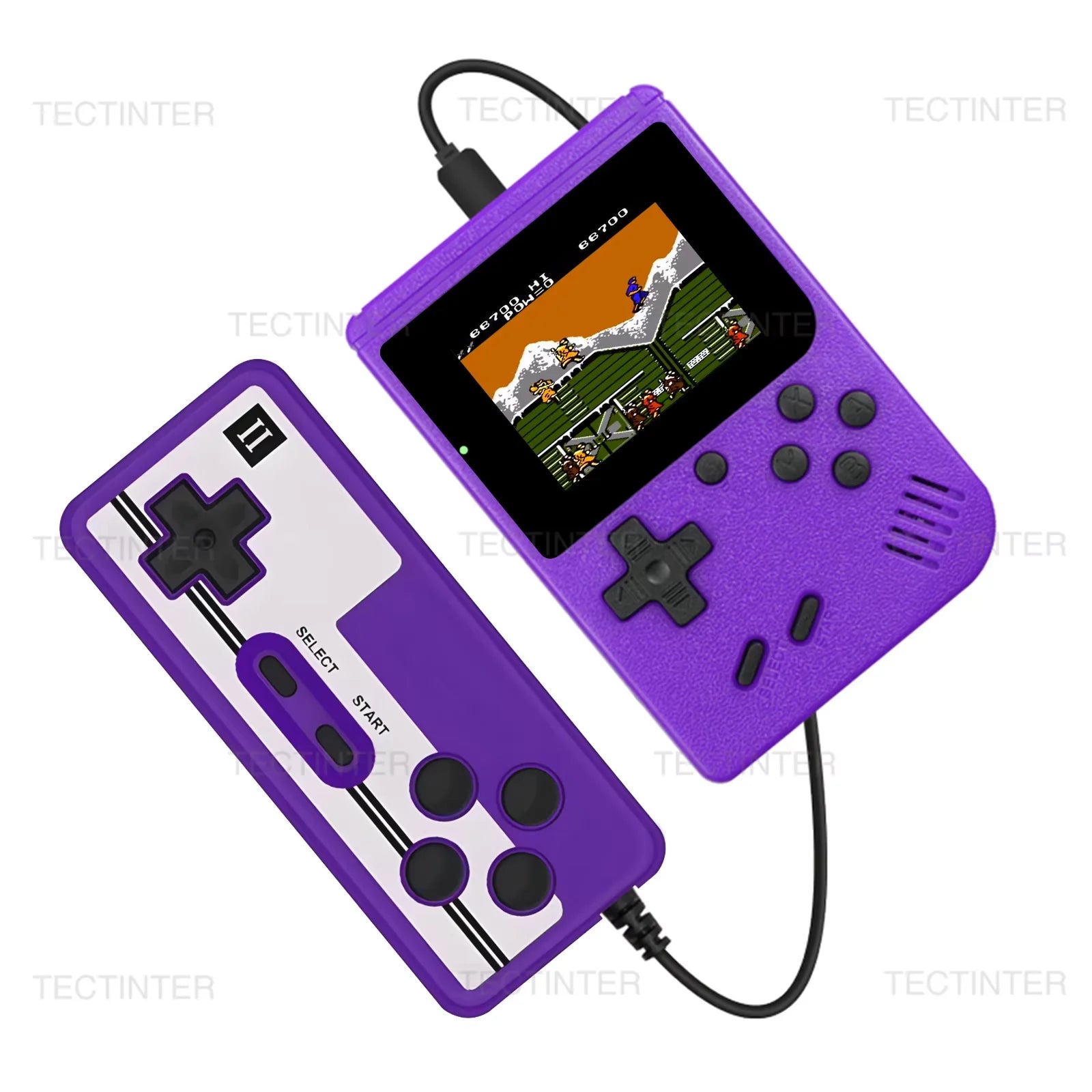 Portable Retro Mini Game Console - 8-Bit Handheld with 500 Built-In Games