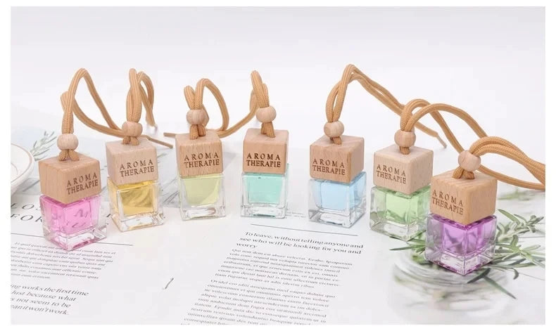 Car Mirror Pendant Air Freshener - Long-Lasting Fragrance Decoration to Eliminate Smoke Odor