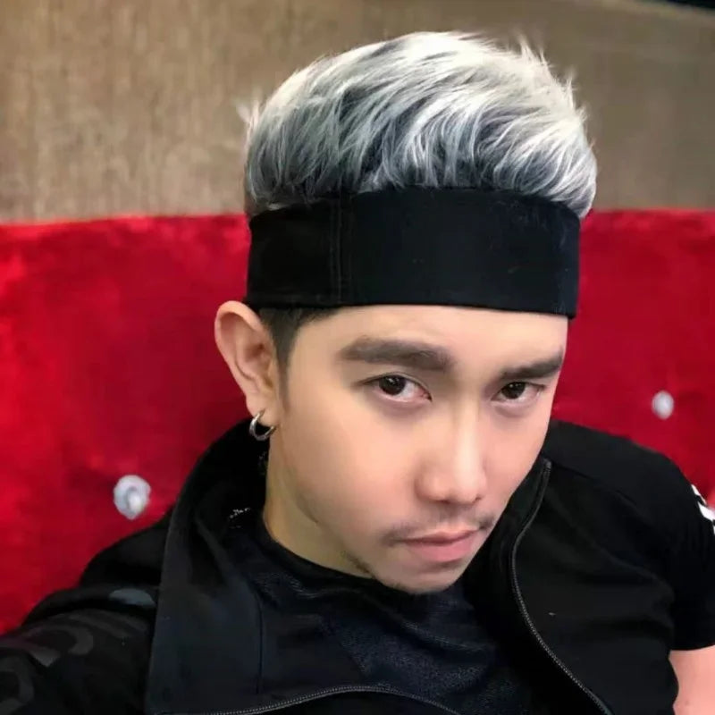 Cosplay Wig Cap - Adjustable Hip-Hop Cartoon Hair Hat for Role-Playing & Performance