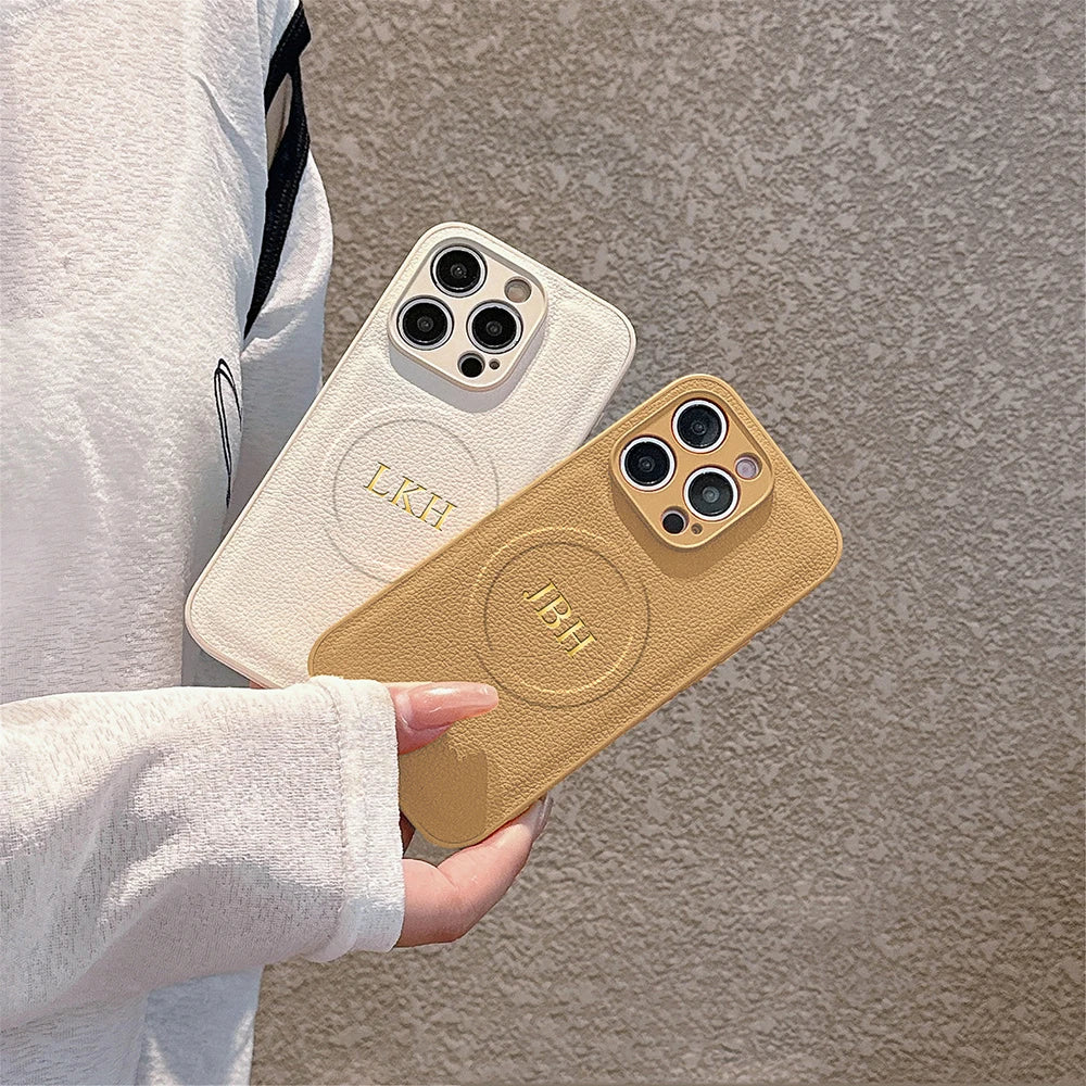 Custom Name Initials iPhone Case for iPhone 11–17 Pro Max