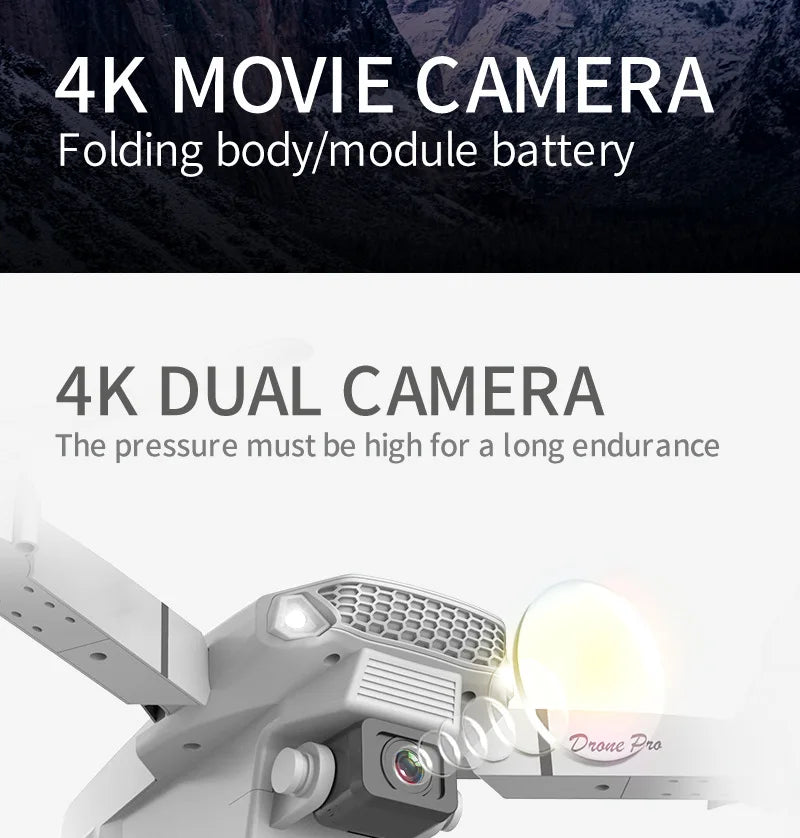E88 Plus GPS Drone with 8K Dual Camera - 27 Min Flight, Obstacle Avoidance, 1000m Range