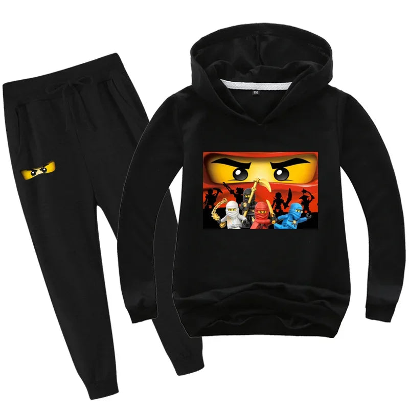 Kids Clothes Baby Boys 2-13 years Spring Autumn Children Clothing Sets Hoodies Pants 2 Pcs Set Tracksuit Anime Outwear Coat