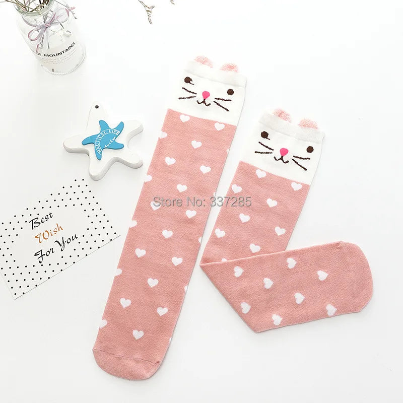 Cute Cartoon Kids Socks Animal Pattern Crew