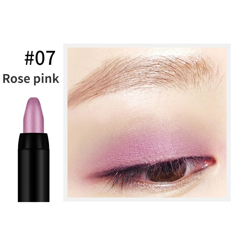 Bling Eye Shadow Pen - 16 Colors Glitter Eyeshadow Stick, Pearlescent Shimmer Pencil