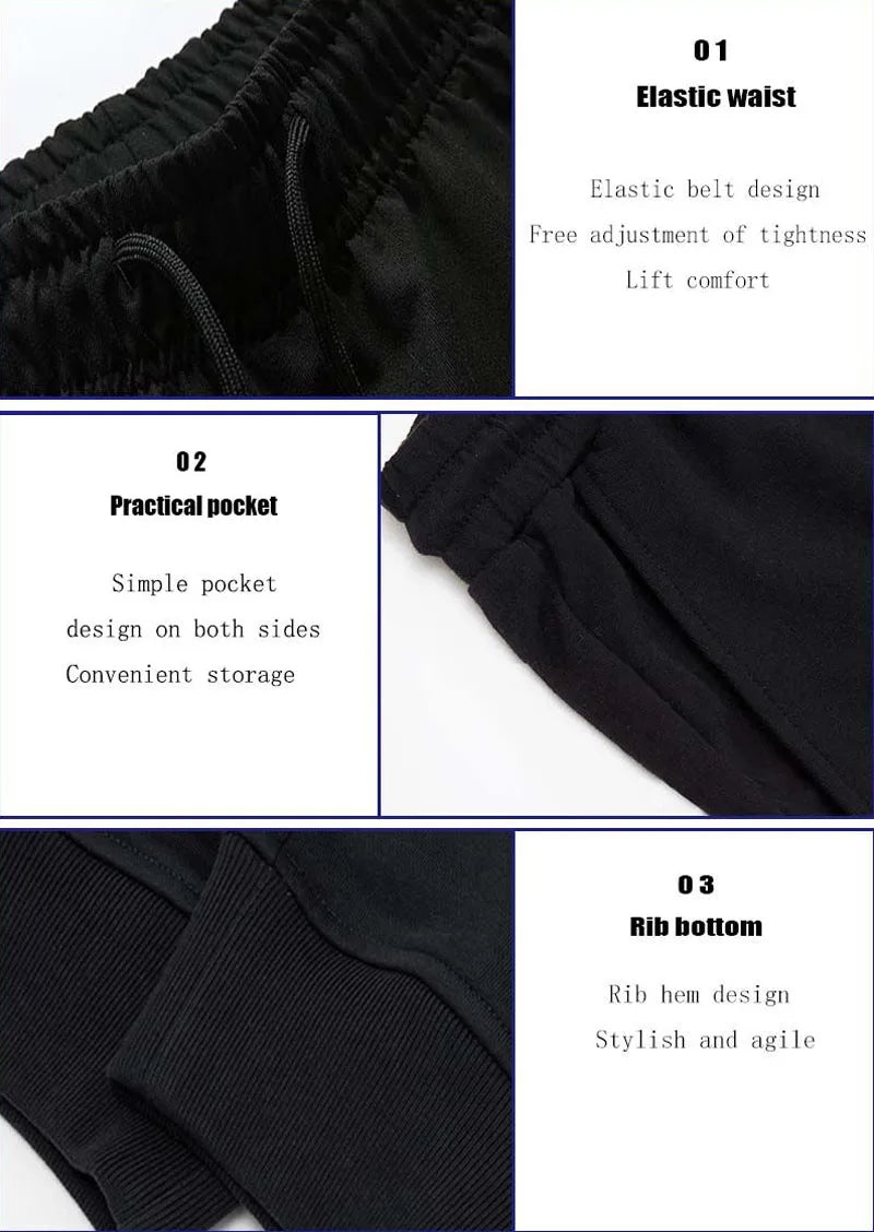 Men's Casual Joggers - Zipper Fly Sweatpants for Gym, Running & Everyday Wear
