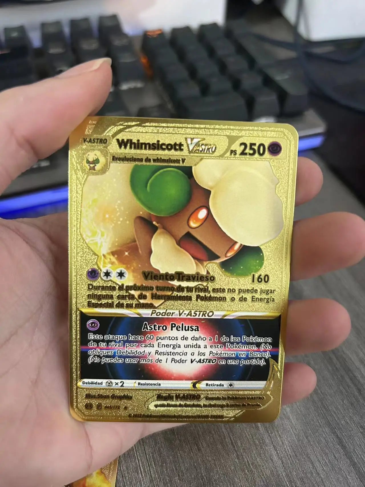 Spanish Pokemon Metal Cards – Mewtwo, Pikachu GX & Charizard VMAX Set