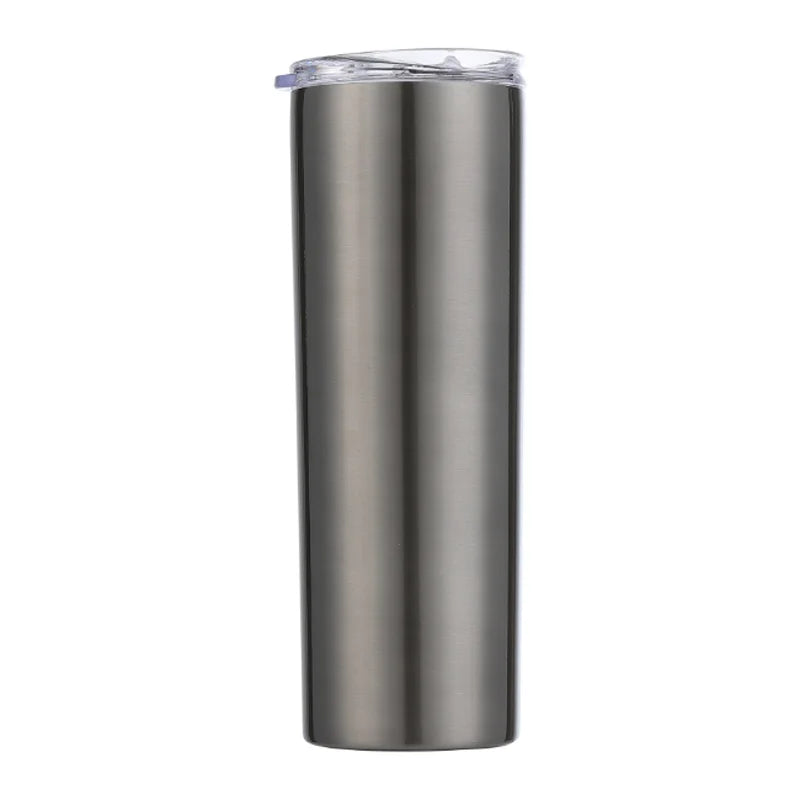 20oz Skinny Straight Tumbler with Lid - Double Wall Insulated | DIY Sublimation Blank