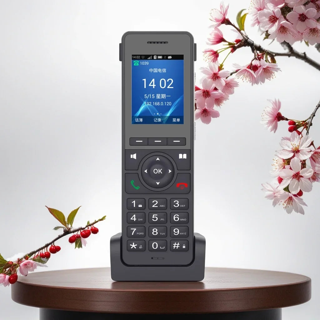 4G LTE WiFi VoIP Desktop Phone - Cordless SIP Phone with 2.4" Screen & 3-Way Conference