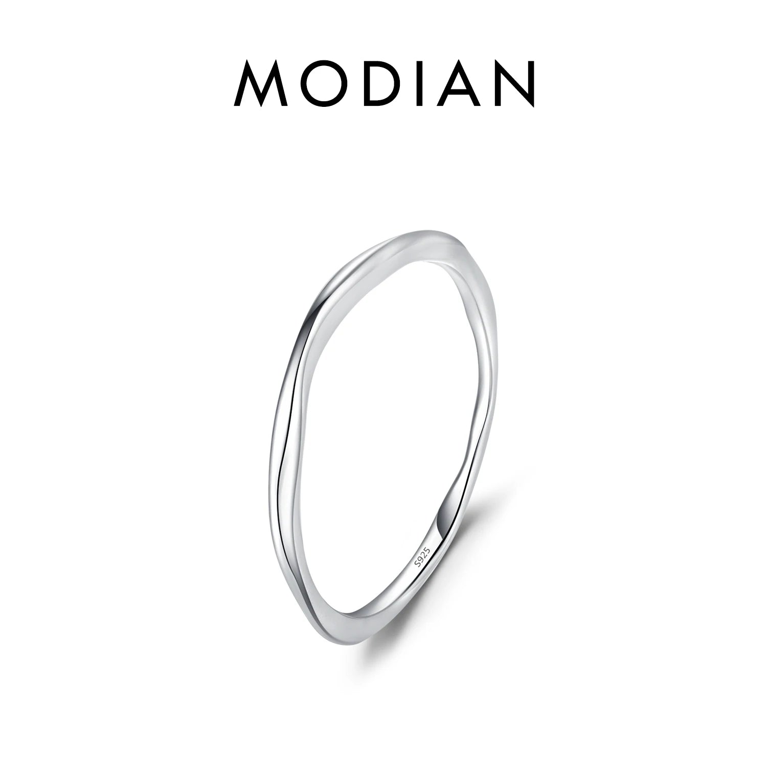 Sterling Silver Stackable Ring – Geometric Finger Ring Jewelry