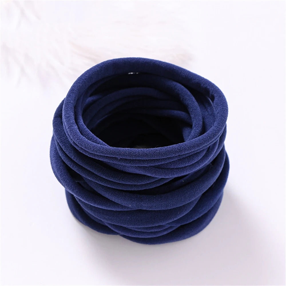 20PCS Baby Girl Soft Nylon Headbands Stretchy Traceless Hair Accessories