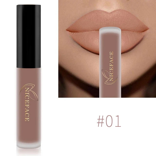 Waterproof Matte Liquid Lipstick - 25 Colors, Long-Lasting Lip Gloss