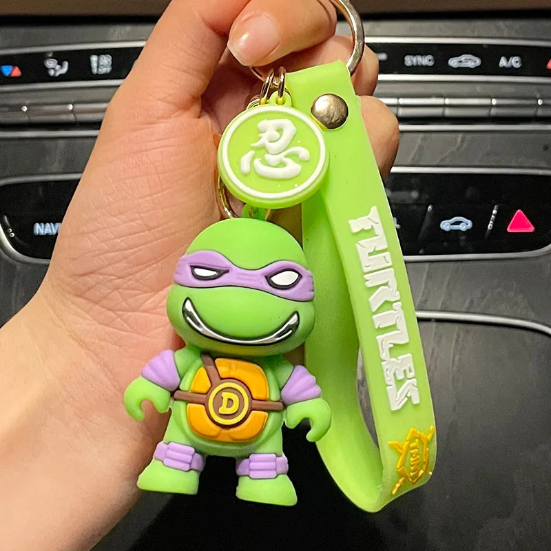Teenage Mutant Ninja Turtles Keychain - TMNT Character Pendant for Bags & Keys