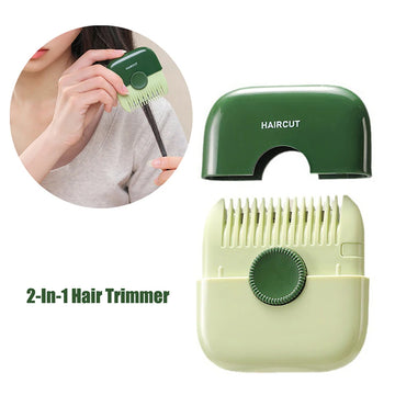 2-in-1 Split Ends Hair Trimmer Comb - Professional Hair Cutting Tool for Women & Girls