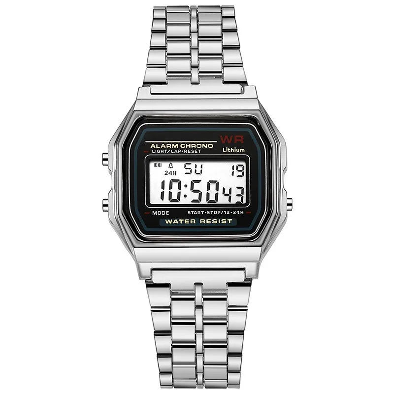 Luxury Rose Gold Women's Watch – Retro Digital Display Electronic Timepiece