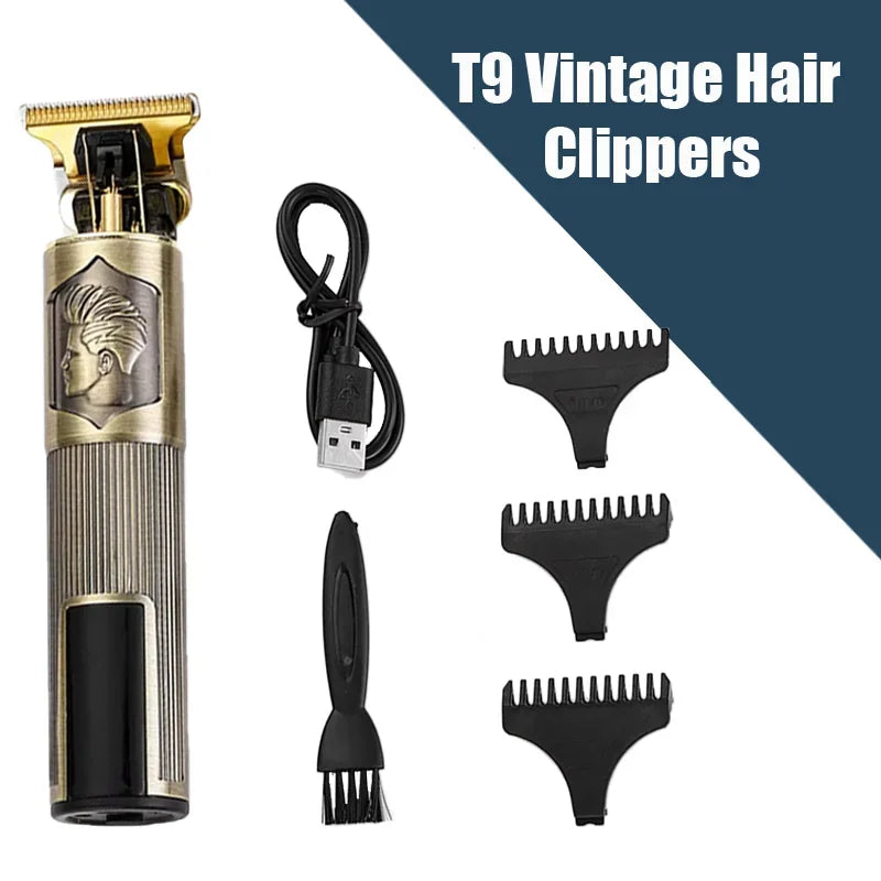 ⚡ 50% OFF Limited Time! T9 Electric Hair Trimmer - Professional USB Rechargeable Clipper for Men
