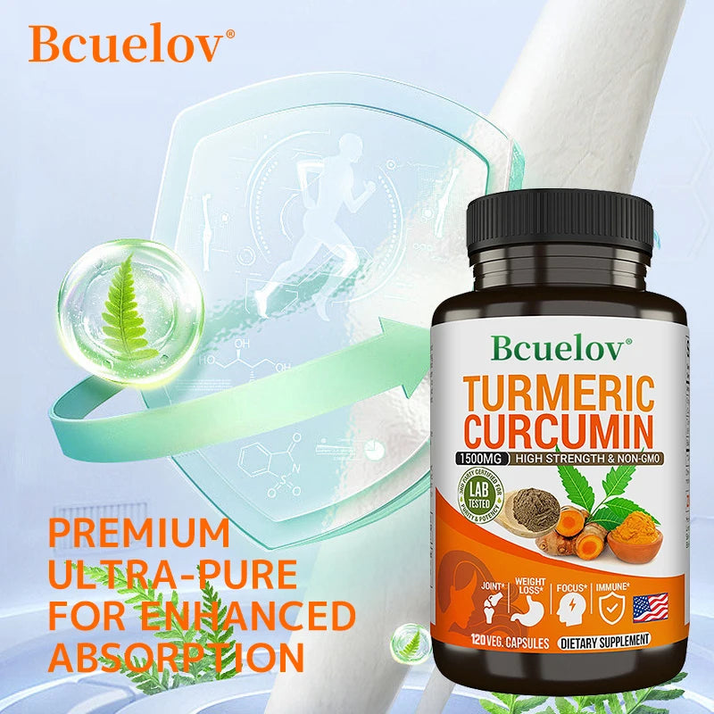 Turmeric Curcumin Capsules - Joint, Immune & Digestive Health Support