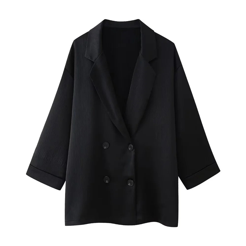 2026 Women’s Double-Breasted Suit Set – Spring/Summer