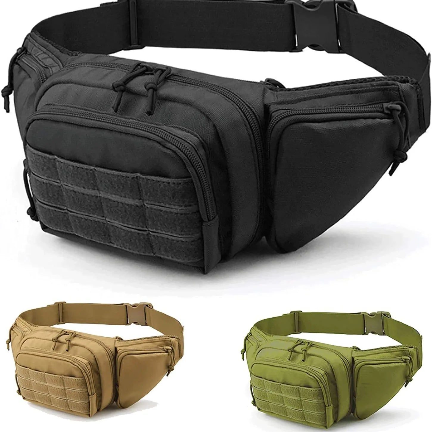 Men Tactical Waist Fanny Pack – Belt Bag for Outdoor Activities