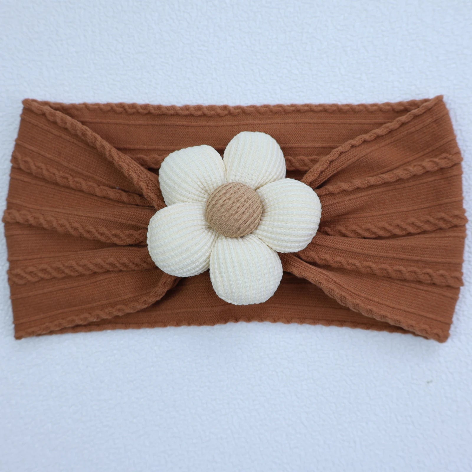Flower Nylon Girl Hairband – Soft Elastic Baby Headband