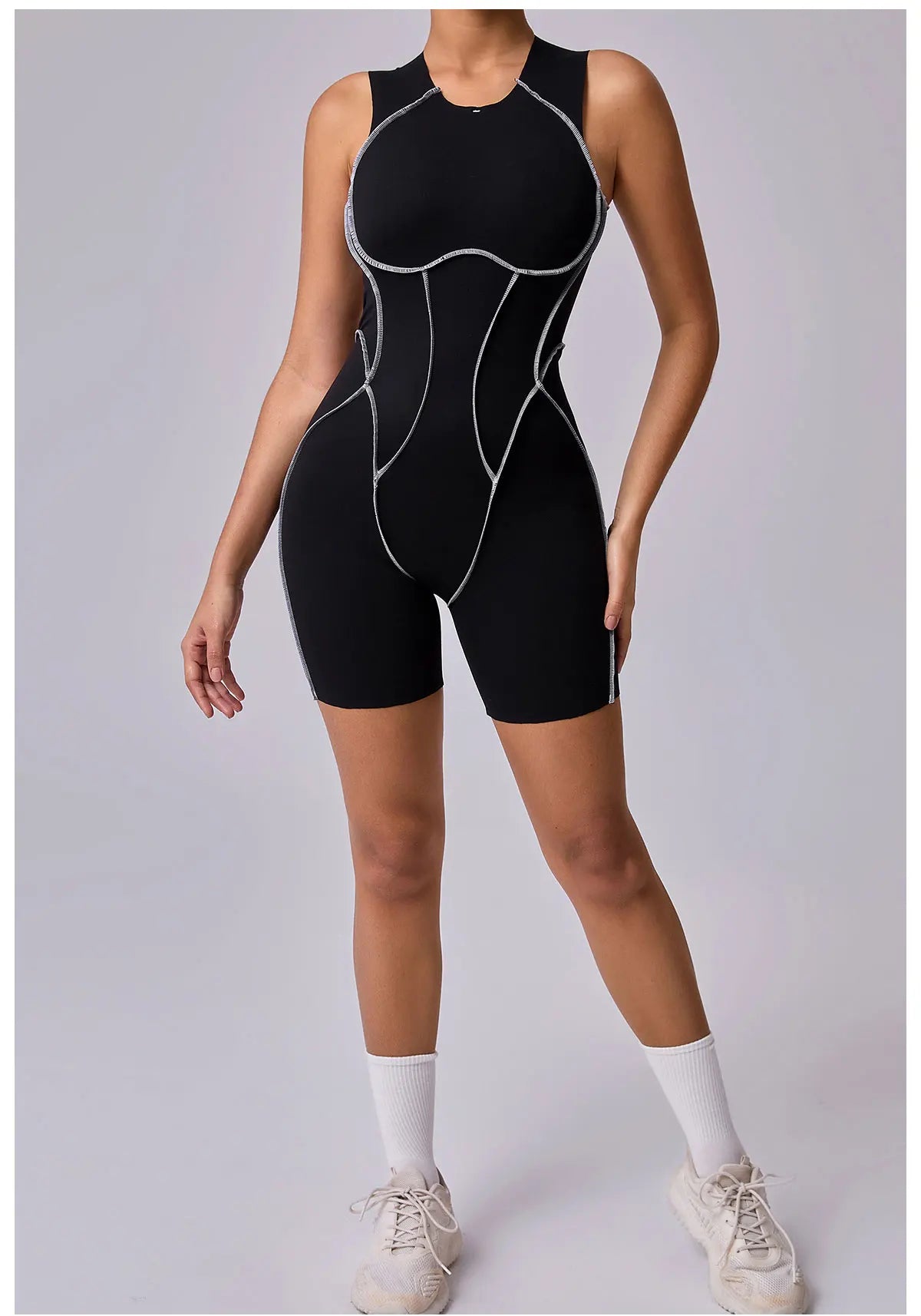 Women's Athletic Jumpsuit - One-Piece Yoga & Fitness Bodysuit for Workout & Gym