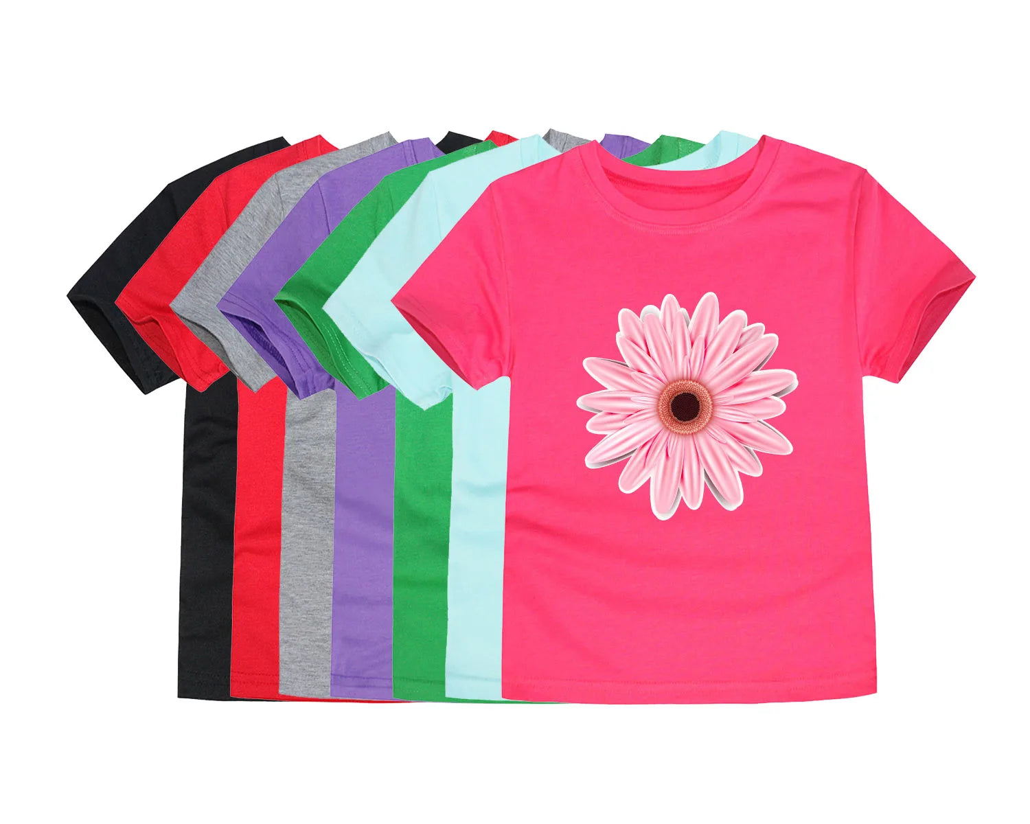 Toddler Girl Cotton T-Shirt Floral Print Tee