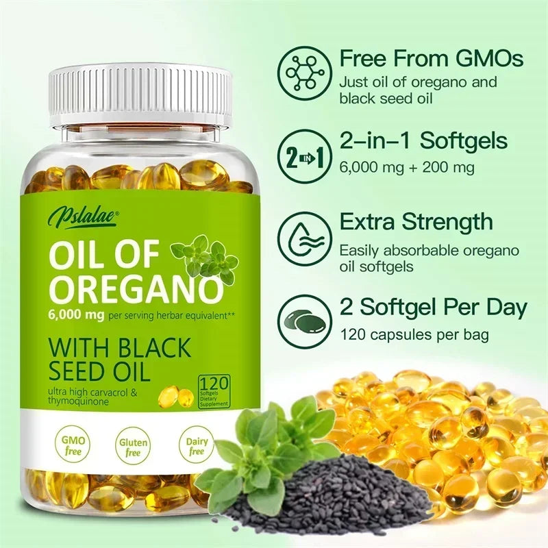 Oregano Oil Immune & Antioxidant Support Supplement