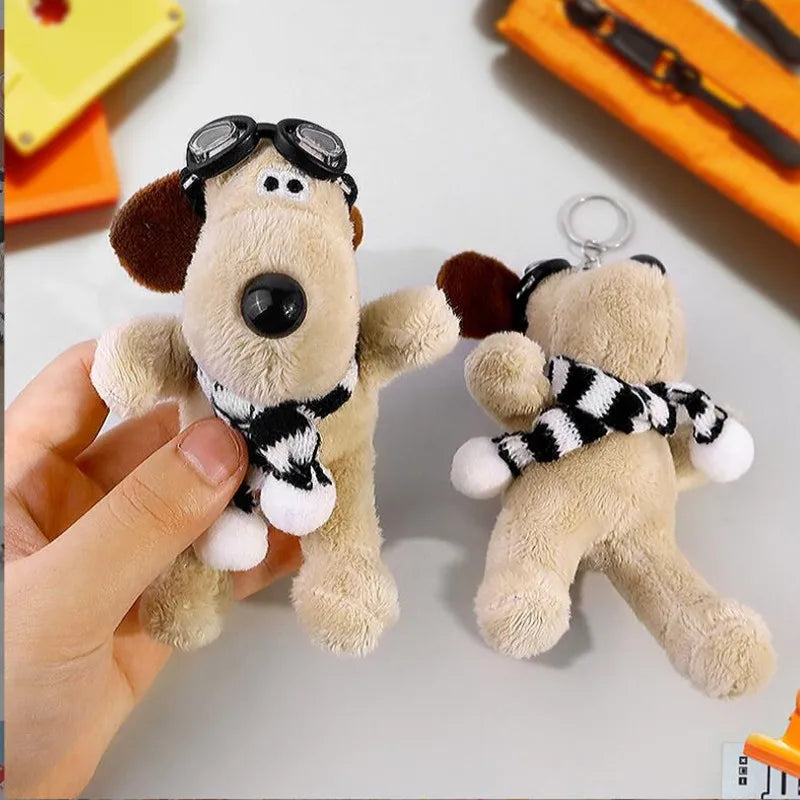 Cartoon Plush Key Pendant Cute Dog Plush Pendant Plush Toy Keychain Girl Gift Schoolbag Doll Grab Machine Doll Key Pendant