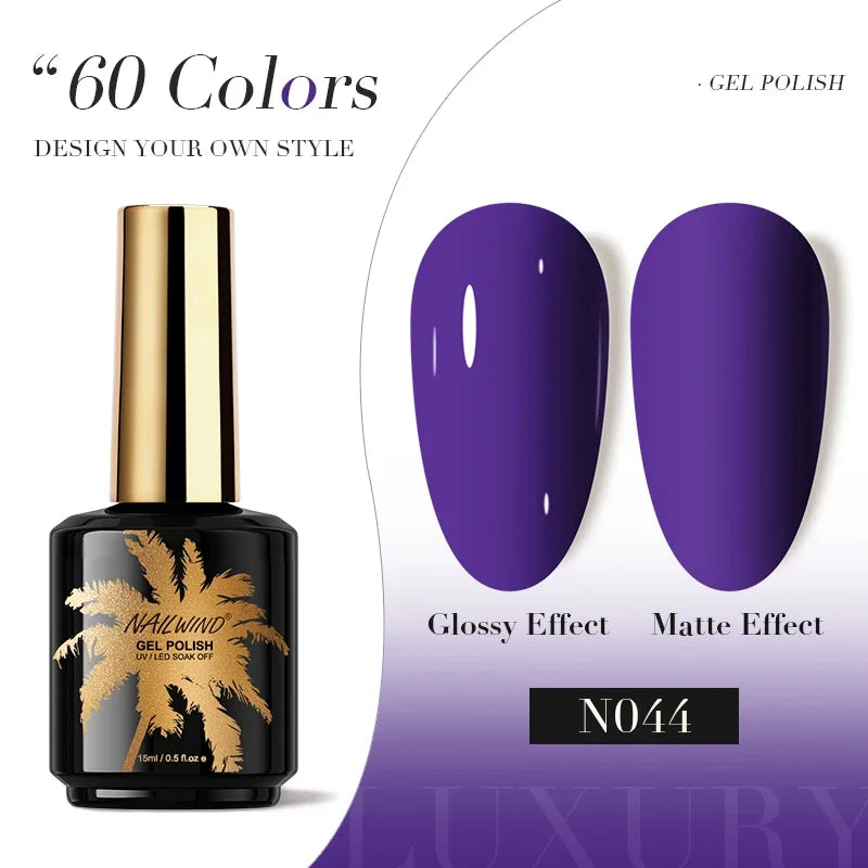 ROSALIND Gel Nail Polish 8ml - Semi-Permanent UV Gel, Solid Color, Salon Quality