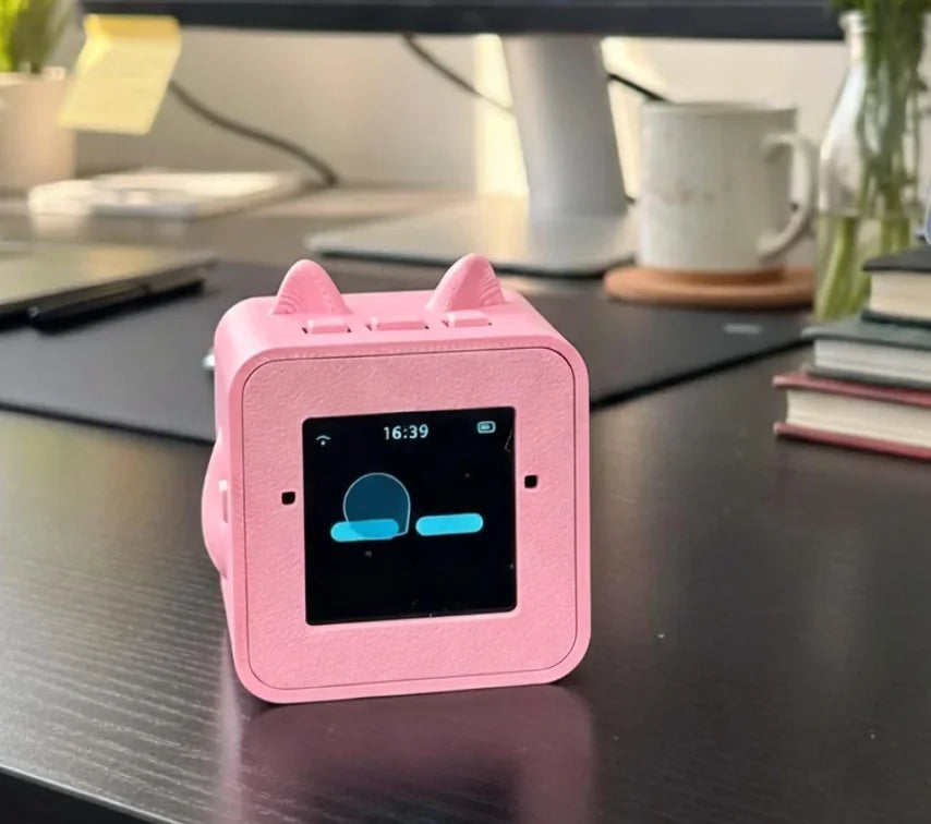 EMO XiaoZhi Mini AI Robot – Smart Voice Chatbot with Cat Ears & 11 Language Support