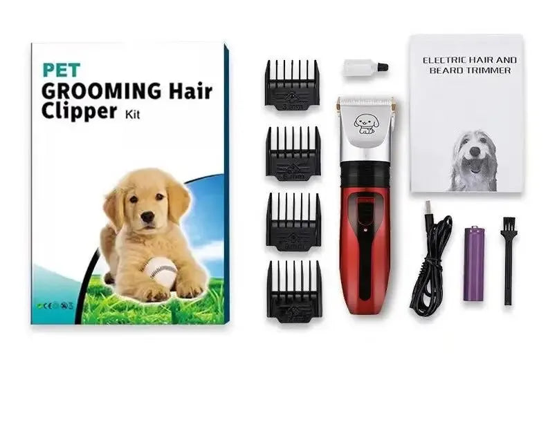 Professional Pet Grooming Clippers - Cordless Rechargeable for Dogs, Cats & Rabbits