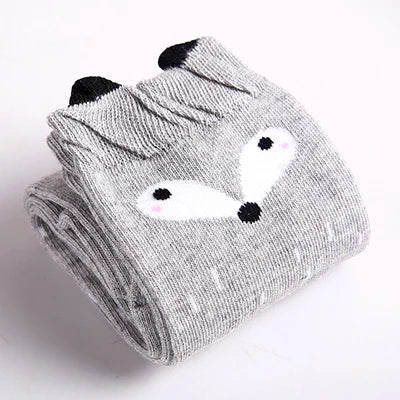 Cute Cartoon Kids Socks Animal Pattern Crew