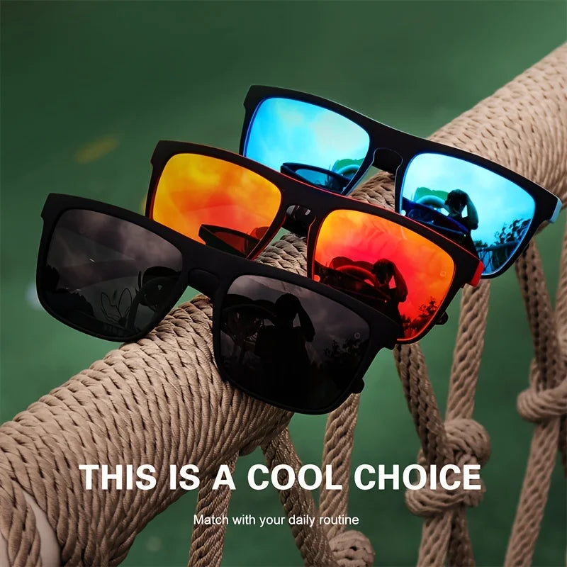 Vintage Square Polarized Sunglasses - UV400 Designer Eyewear for Men & Women