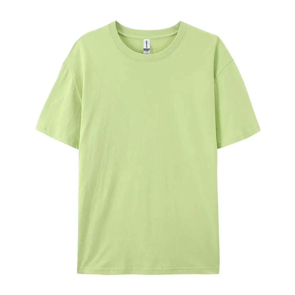Solid Cotton T-Shirt Men & Women Casual Top
