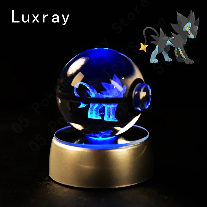 Pokemon Crystal Ball LED Night Light – Anime Lamp